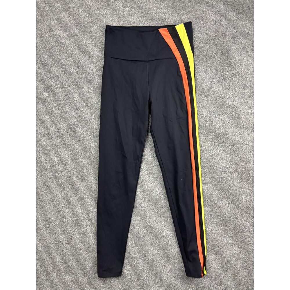 Noli‎ Leggings Womens Small Black Side Stripe High Rise Colorblock Yoga Pants